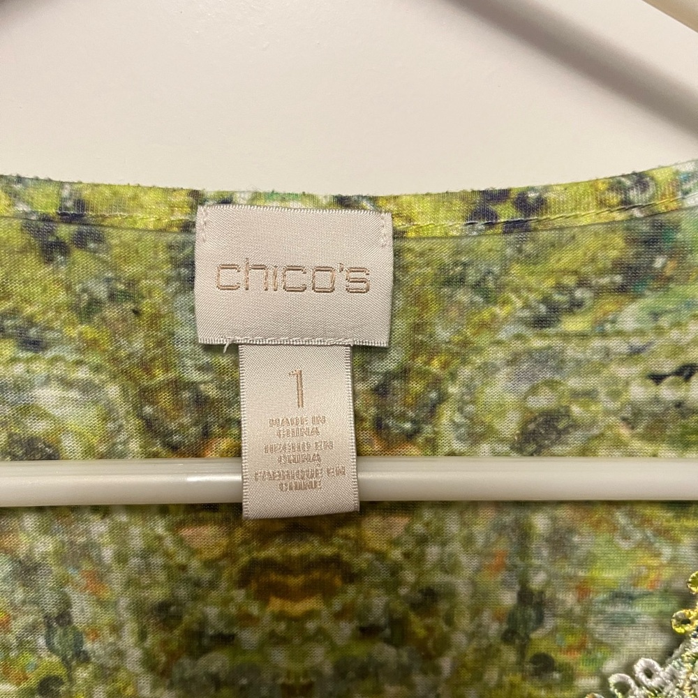 Chico's Multicolor Abstract Blouse - Picture 4 of 4